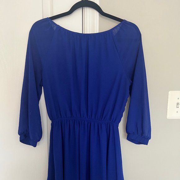 Blue Cocktail Dress - Picture 2 of 3